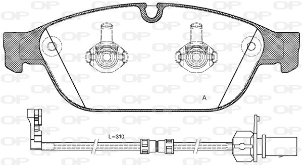 OPEN PARTS Jarrupala, levyjarru BPA1441.12